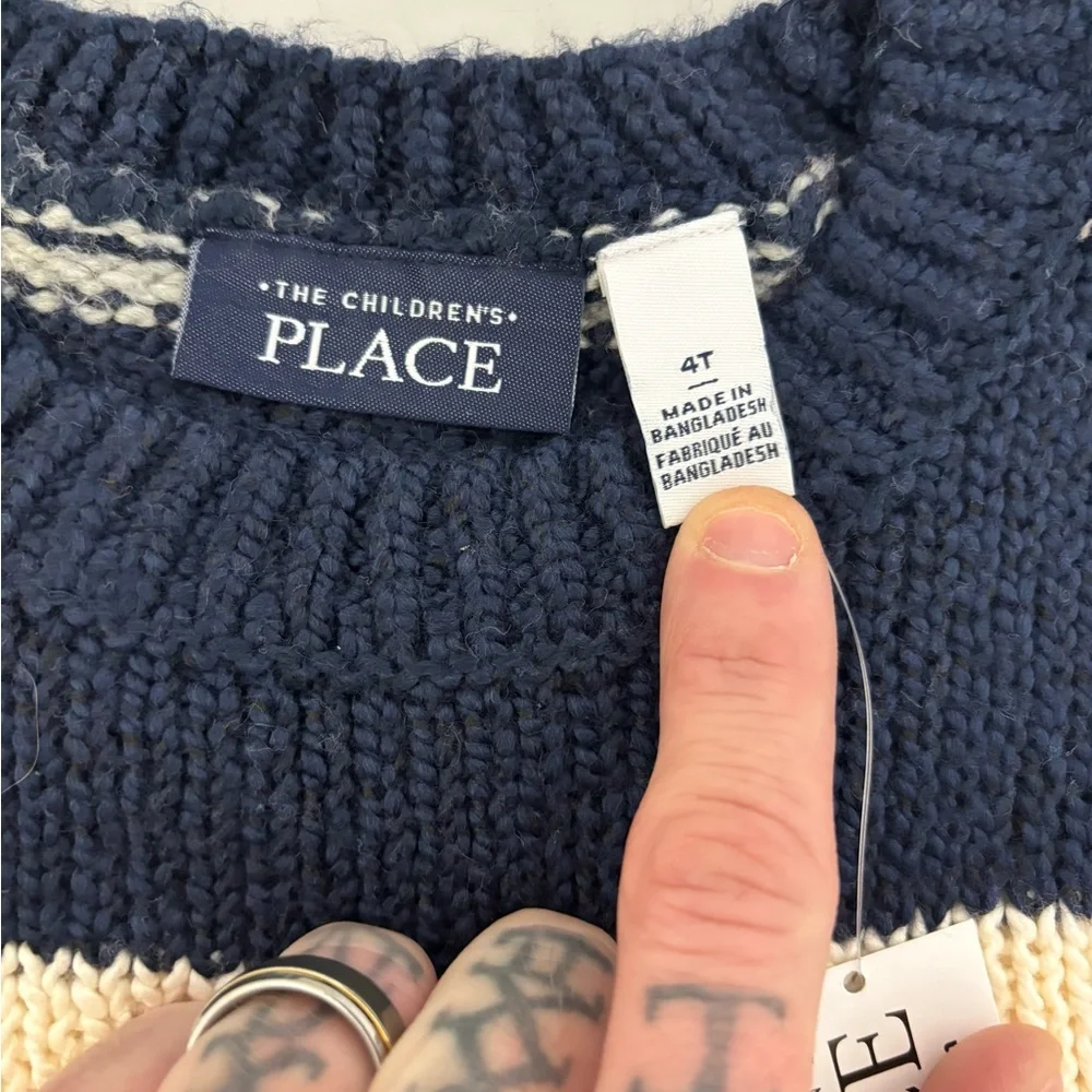 NWT 2-ITEM BUNDLE - The Children's Place Sweater and Pants Outfit - Size 4T